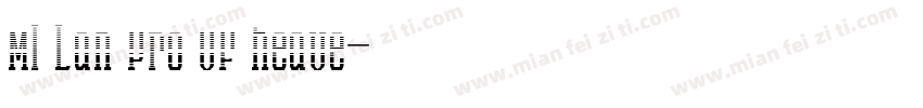 MI Lan Pro VF heave字体转换